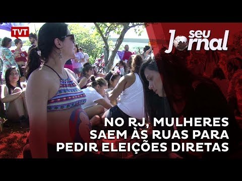 No Rio de Janeiro, mulheres saem às ruas para pedir eleições diretas