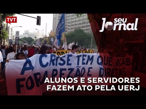 Alunos e servidores fazem ato pela UERJ