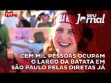 Cem mil pessoas ocupam o Largo da Batata em São Paulo pelas Diretas Já