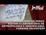 Moradores de Perus visitam Laboratório que analisa ossadas encontradas no bairro