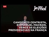 Candidato centrista, Emmanuel Macron, vence as eleições presidenciais na França