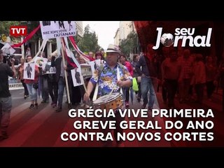 Grécia vive primeira greve geral do ano contra novos cortes