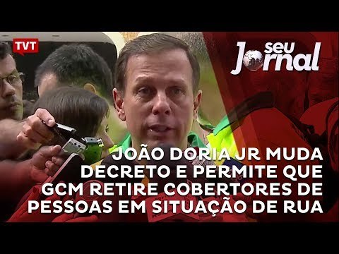 João Doria Jr muda decreto e permite que GCM retire cobertores de pessoas em situação de rua