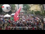 Movimentação na Praça República na manifestação da APEOESP