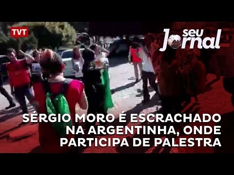 Sérgio Moro é escrachado na Argentinha, onde participa de palestra