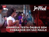 Empresa testa ônibus sem cobrador em São Paulo