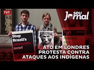 Ato em Londres protesta contra ataques aos indígenas