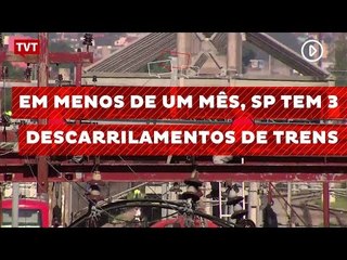 Em menos de um mês, SP tem 3 descarrilamentos de metrô e trem