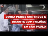 Doria perde controle e discute com foliões em São Paulo