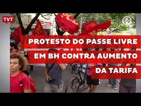 Protesto do Passe Livre em Belo Horizonte contra aumento da tarifa