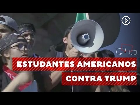 Estudantes vão às ruas nos EUA contra eleiçãoa de Donald Trump