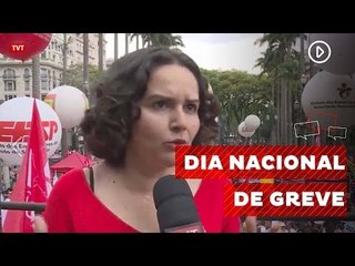 Movimentos sociais encerram Dia Nacional de Paralisação na Sé em SP