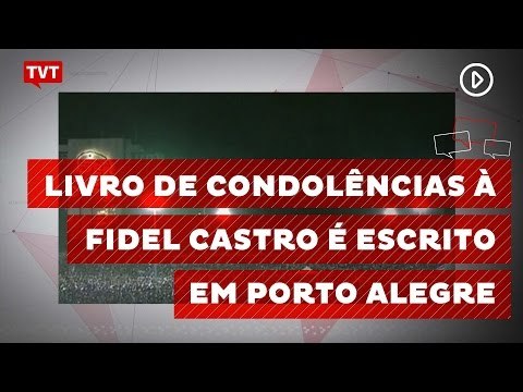 Livro de condolências a Fidel Castro é escrito em Porto Alegre