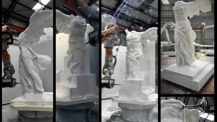 A replica of the Winged Victory of Samothrace is being made in Greece