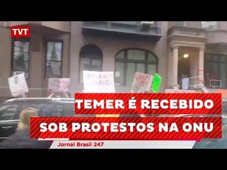 Michel Temer é recebido com vaias em NY; estreia na ONU é marcada por erro