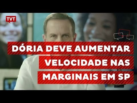 1ª medida de Dória: aumentar velocidade na marginais em São Paulo