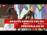 Grafite enfeita CEU na periferia de São Paulo