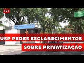 USP faz consultoria com empresa americana sobre privatizaçao