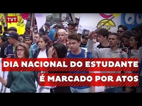 Manifestações em todo o país marcam o Dia Nacional do Estudante