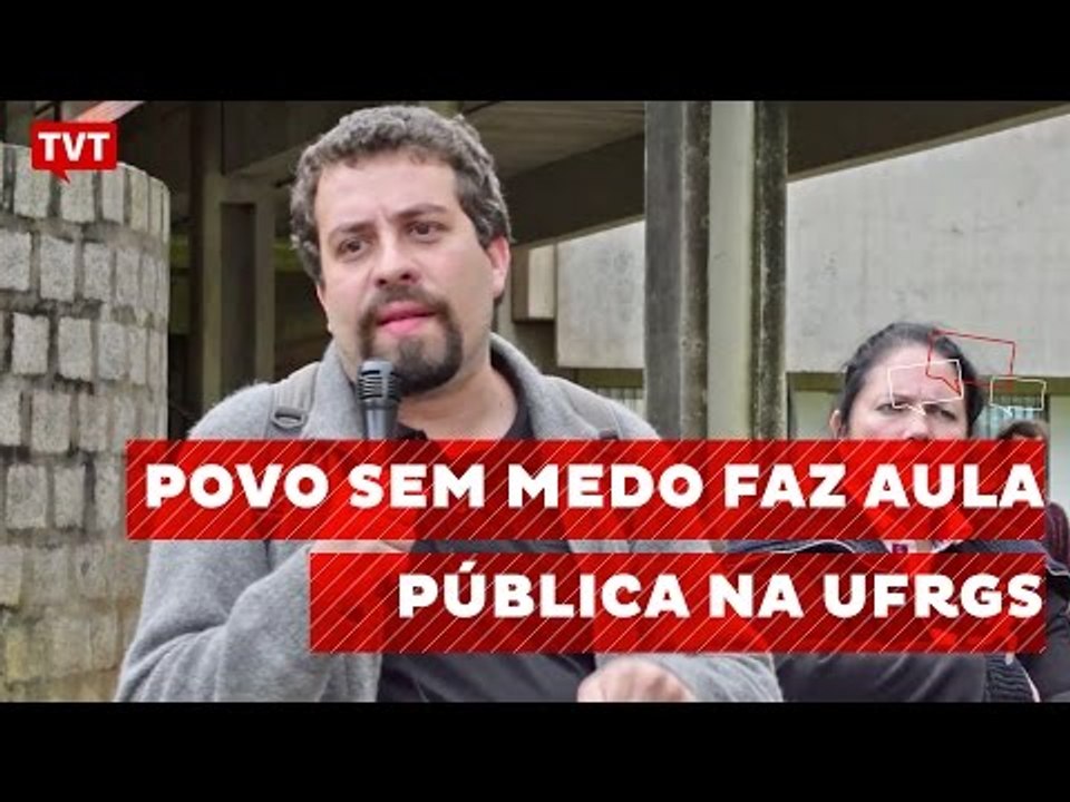 Aula pública reúne Guilherme Boulos e movimentos sociais na UFRGS