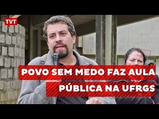 Aula pública reúne Guilherme Boulos e movimentos sociais na UFRGS