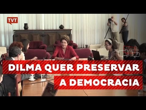 Dilma: seria equívoco entregar democracia para os golpistas