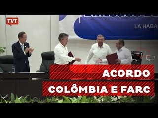 Colômbia e FARC assinam acordo de cessar-fogo definitivo