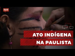 Indígenas fazem ato de solidariedade aos guarani kaiowá de MS