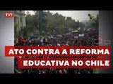 Mais um dia de protesto de estudantes no Chile por ensino gratuito