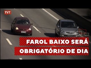 Passa a valer obrigatoriedade de farol baixo em rodovias