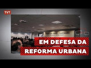 Representantes do Conselho das Cidades fazem ato contra governo golpista