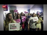 Mulheres fazem ato no Congresso pelo fim da cultura do estupro