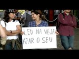 Manifestação pela democratização da comunicação no Brasil