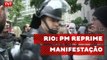 PM reprime manifestação de professores no Rio de Janeiro