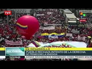 Venezuelanos protestam contra privatização de programa de moradia