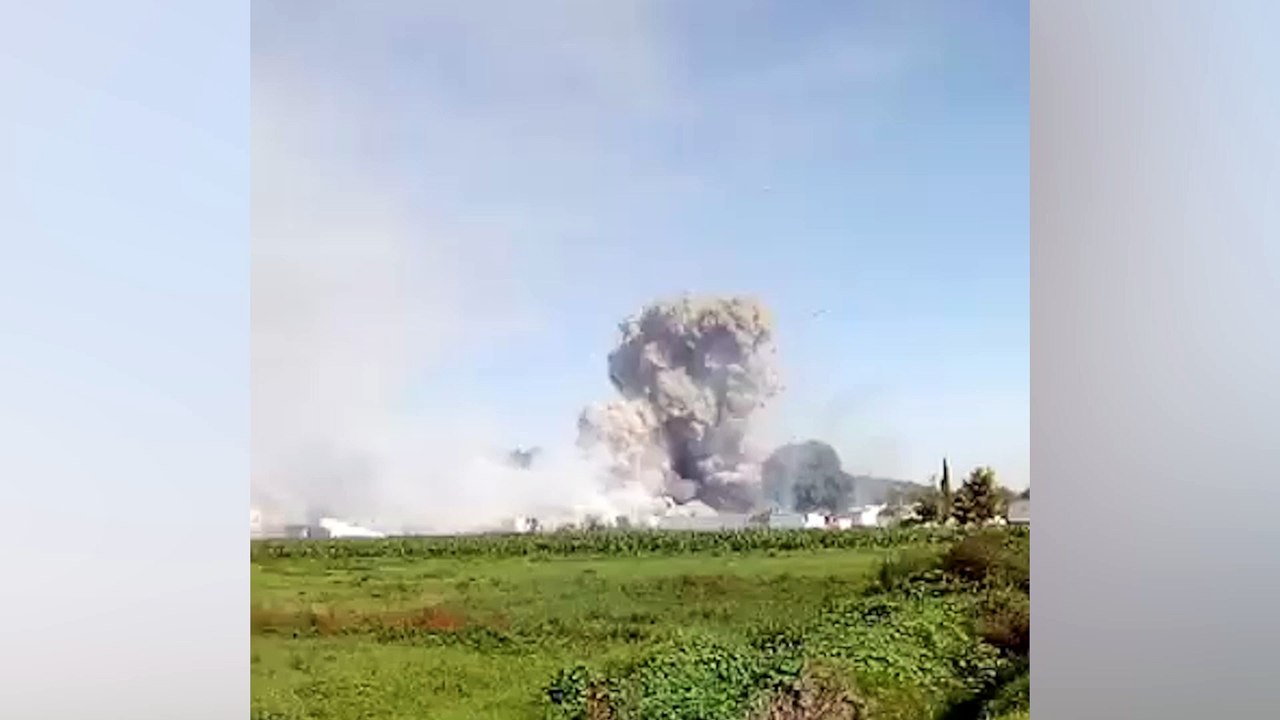 Fireworks Warehouse Explosions Near Mexico City...