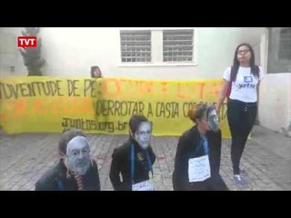 Estudantes denunciam Máfia das Merendas na Sede do PSDB/SP