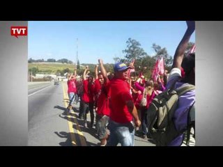 Mulher sem-teto é baleada por PM durante manifestação