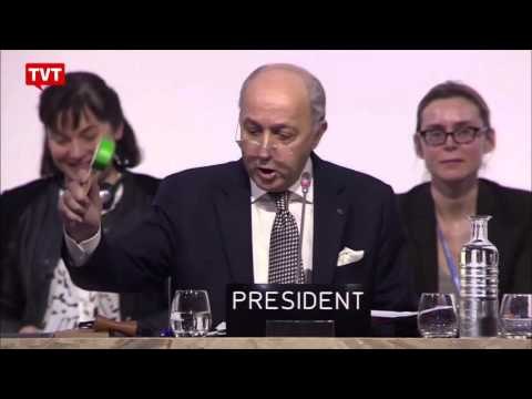 Plenária da COP21 aprova acordo conter emissões de fases do efeito estufa