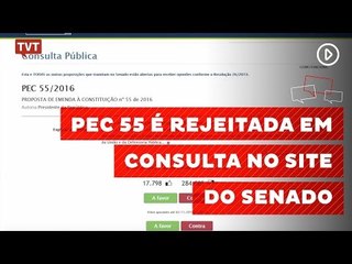 Senado realiza consulta pública sobre a PEC 55