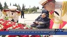 هل الذي ظهر في الفيديو اثناء الترحم على شهداء الجزائر هو رئيس الجزائر 
