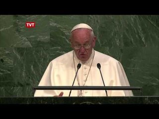 Papa discursa na ONU e critica sistema financeiro internacional