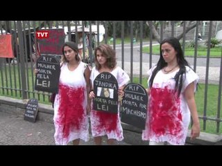 Manifesto a favor do aborto no Rio de Janeiro.