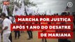 Famílias atingidas pela lama da Samarco marcham até Mariana