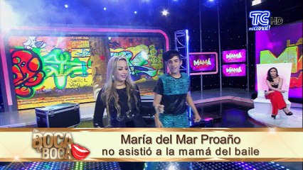 María del Mar Proaño no asistió a la mamá del baile