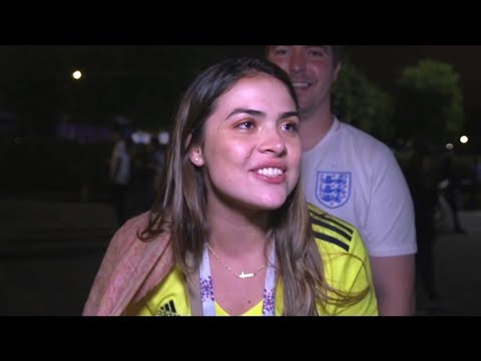 England Fans Leaving Moscow Stadium Give Instant Reaction To Penalty Victory - Russia 2018 World Cup