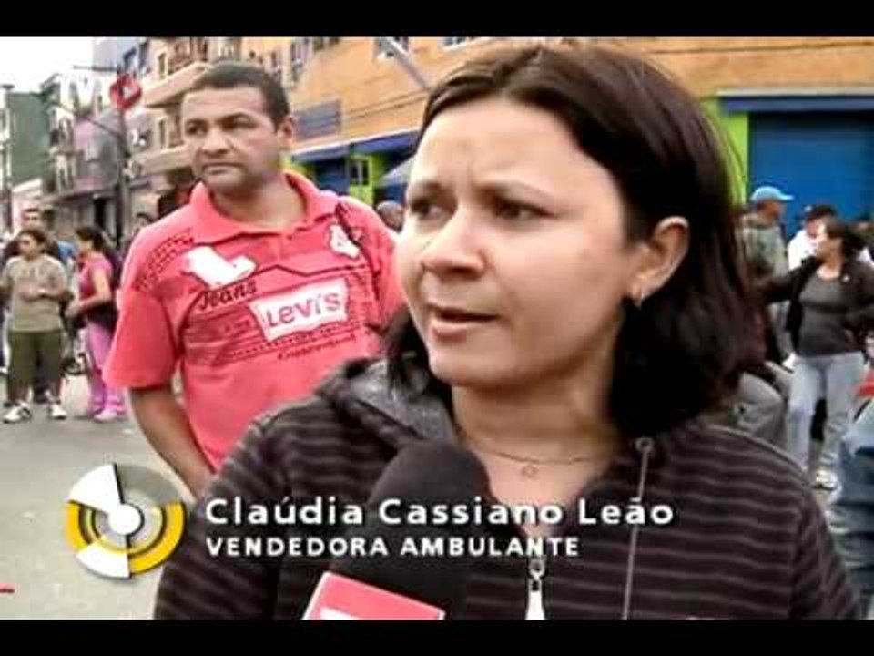 Camelôs realizam nova manifestação na região do Brás, em São Paulo