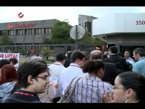 Bancários da América Latina fazem manifestações por direitos iguais aos dos europeus