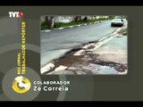 Trabalhador repórter denuncia buraco na rua