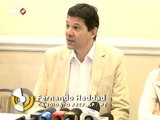 Nádia Campeão (PC do B) é anunciada como vice de Fernando Haddad (PT)